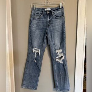 Lovervet by Vervet Blue Distressed Straight Leg Jeans